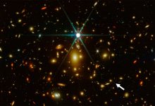 Фото - Астрономы при помощи телескопа «Джеймс Уэбб» обнаружили старейшее звёздное скопление во Вселенной